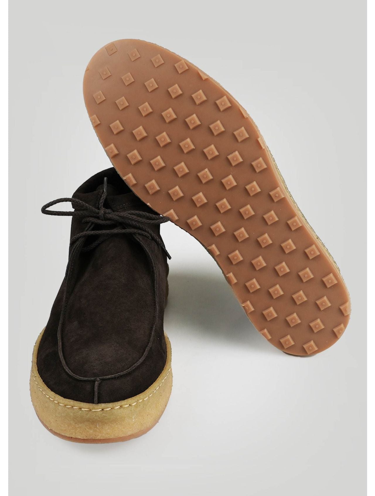 Kiton Brown Leather Suede Boots