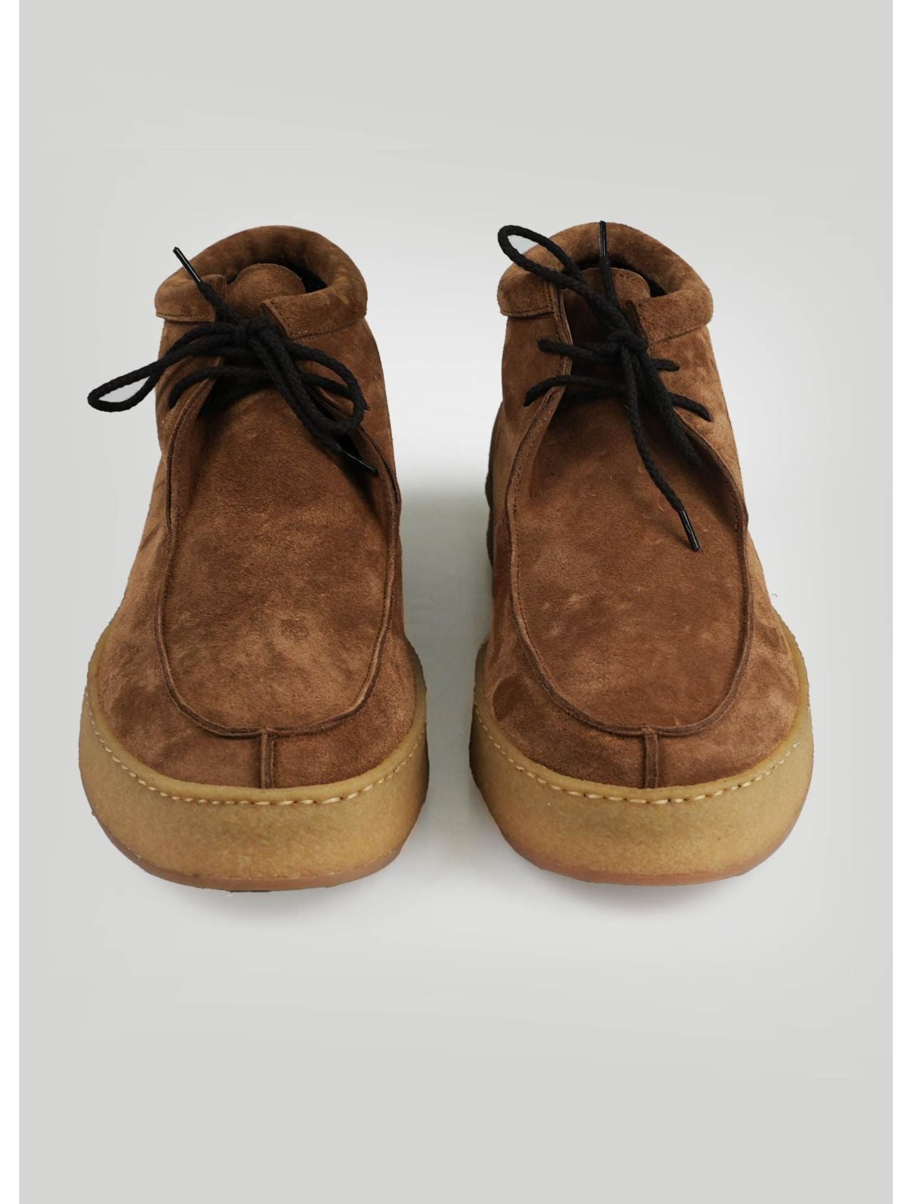 Kiton Light Brown Leather Suede Boots