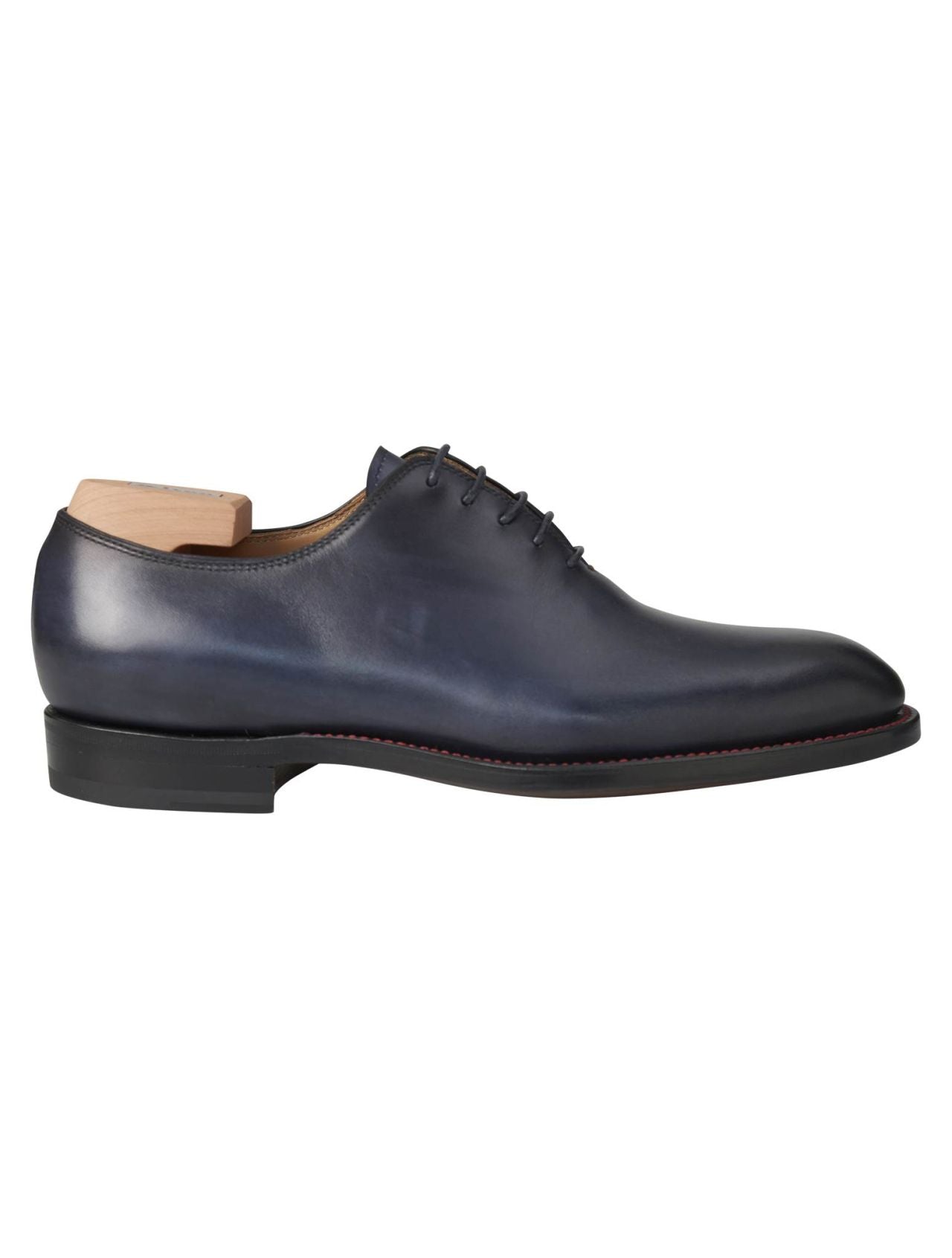 Kiton Kitn Blue Leather Dress Shoes