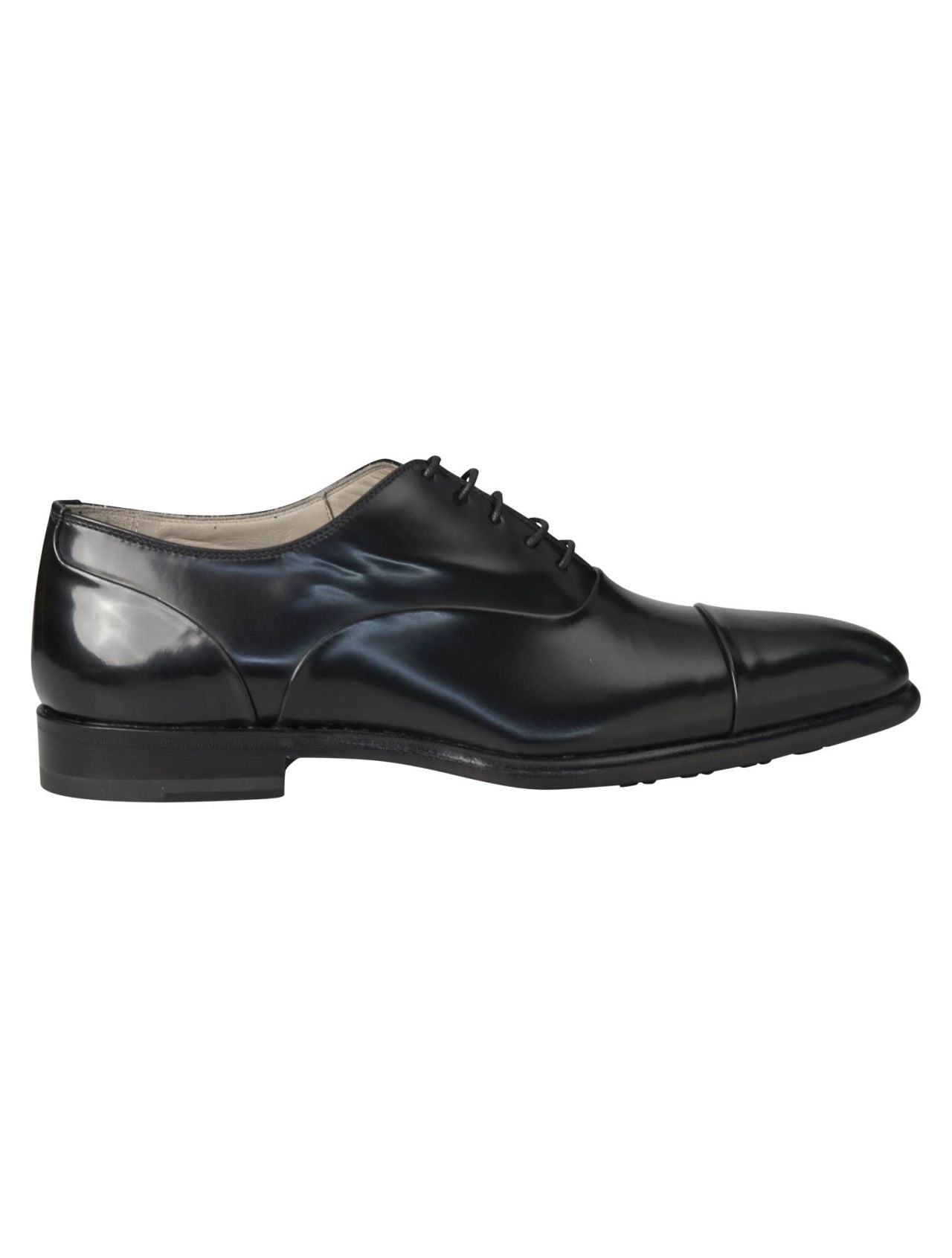 Kiton Black Leather Dress Shoes