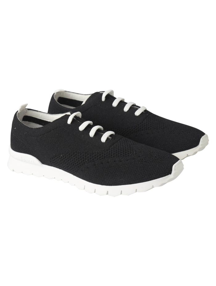 Kiton Black Cashmere Sneaker