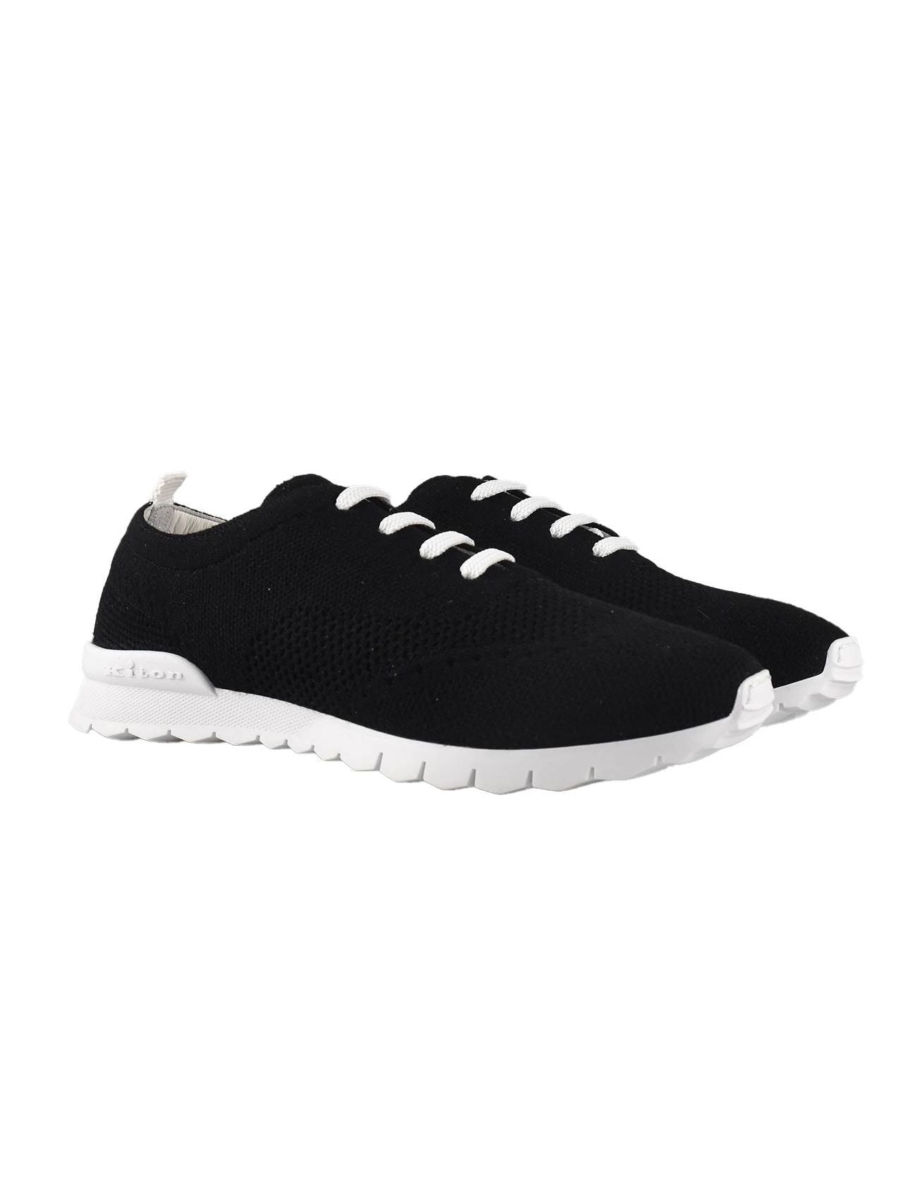 Kiton Black Cashmere Shoes