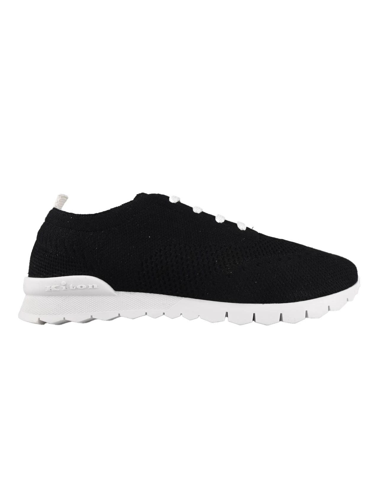 Kiton Black Cashmere Shoes