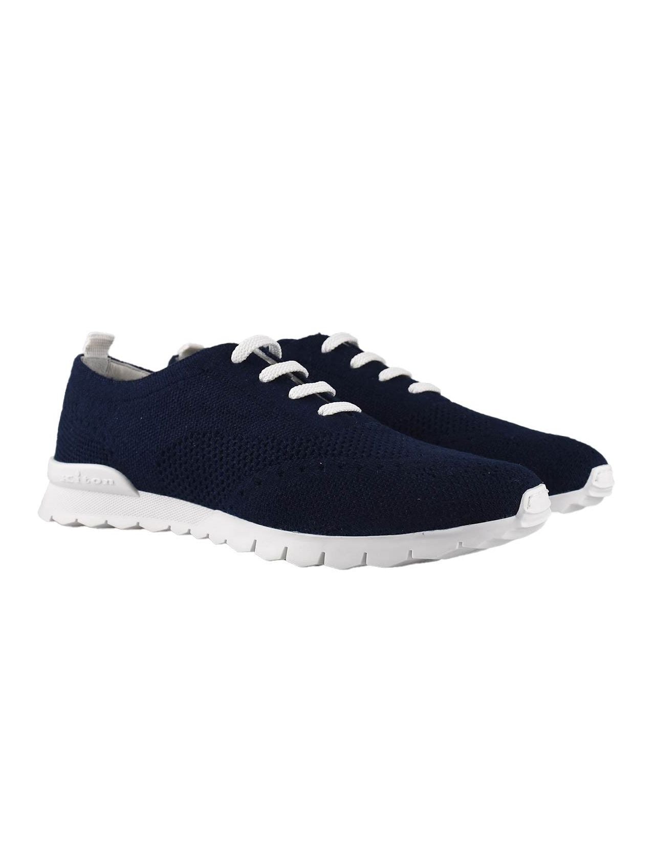 Kiton Dark Blue Cashmere Shoes