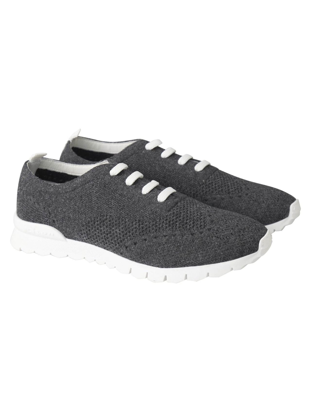 Kiton Gray Cashmere Sneakers