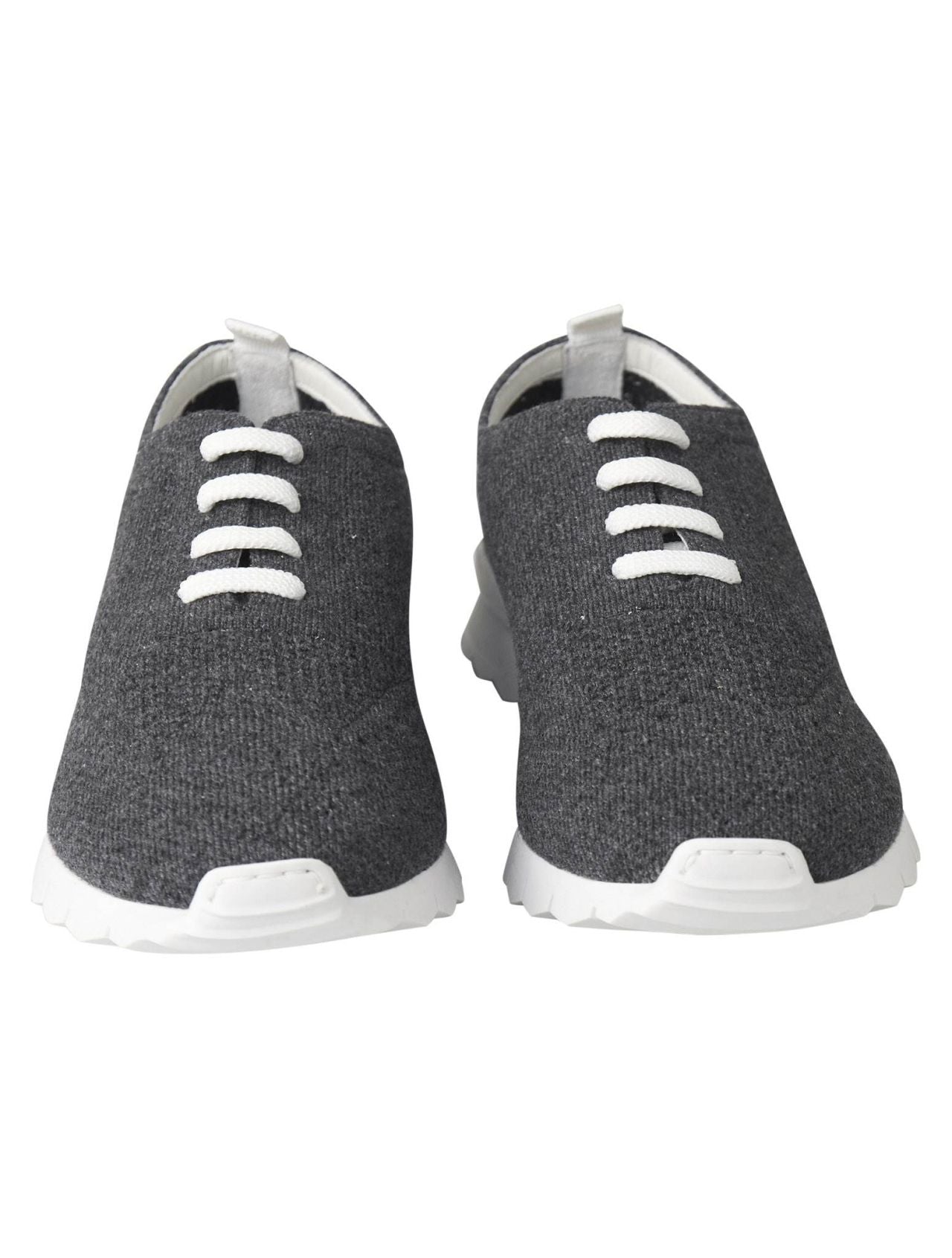 Kiton Gray Cashmere Sneakers