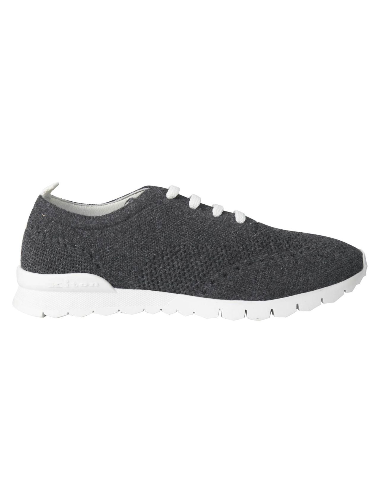 Kiton Gray Cashmere Sneakers