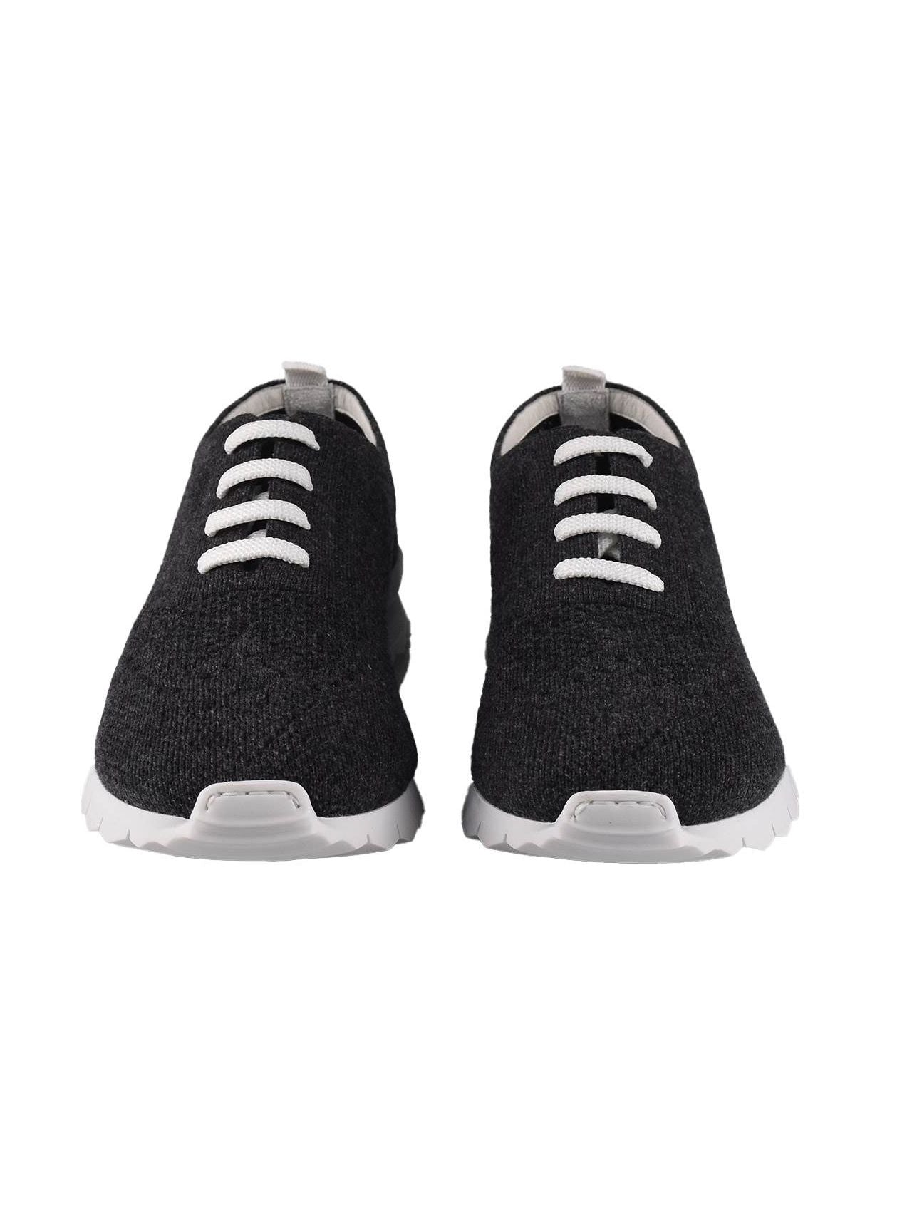 Kiton Gray Cashmere Shoes