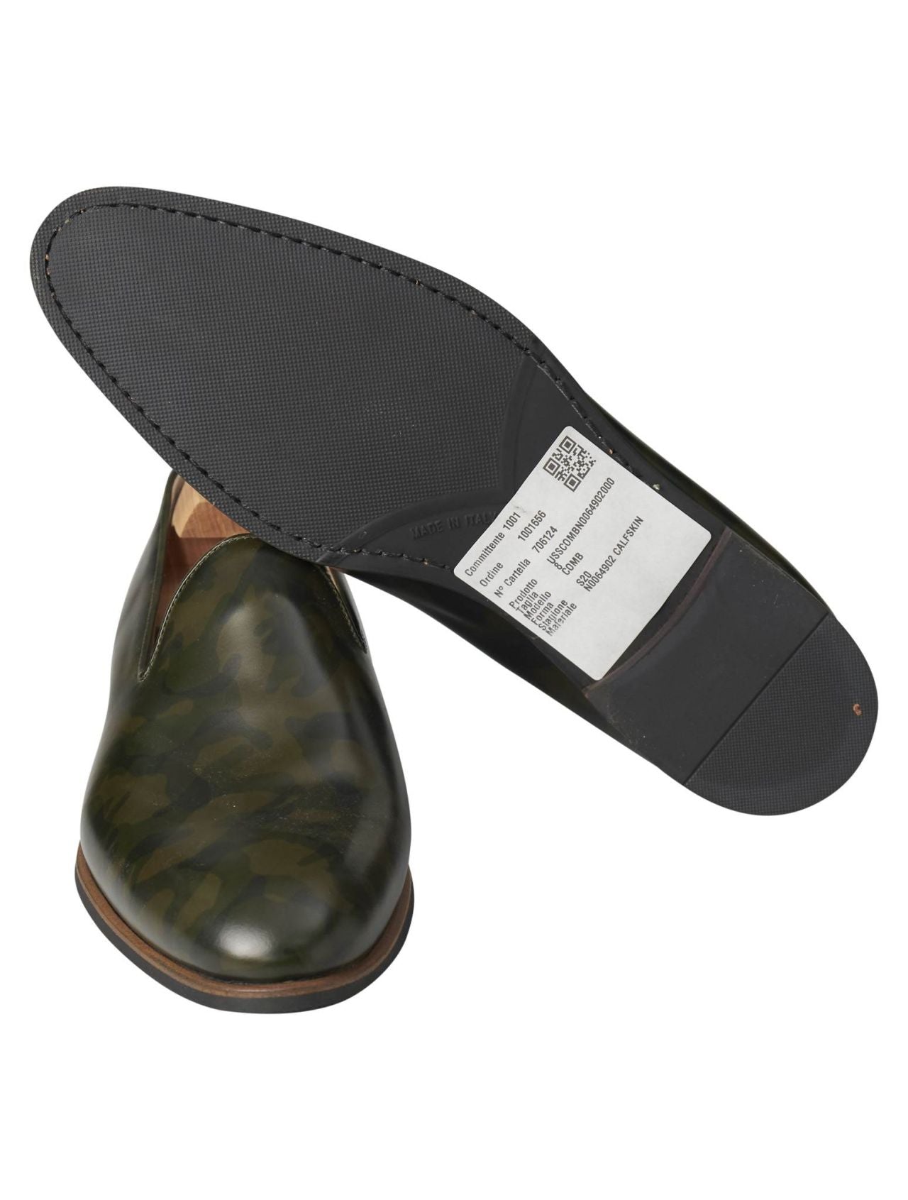 Kiton Green Leather Dress Shoes