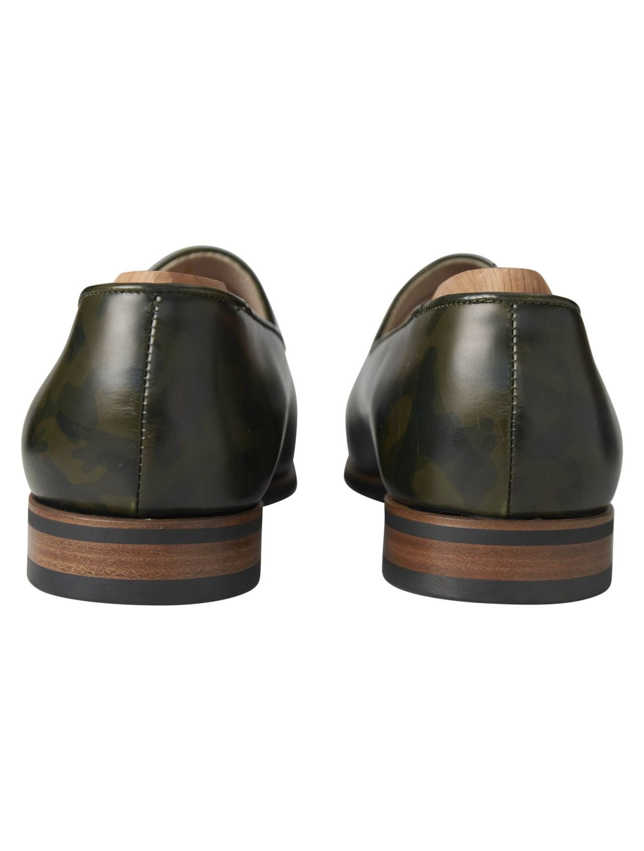 Kiton Green Leather Dress Shoes