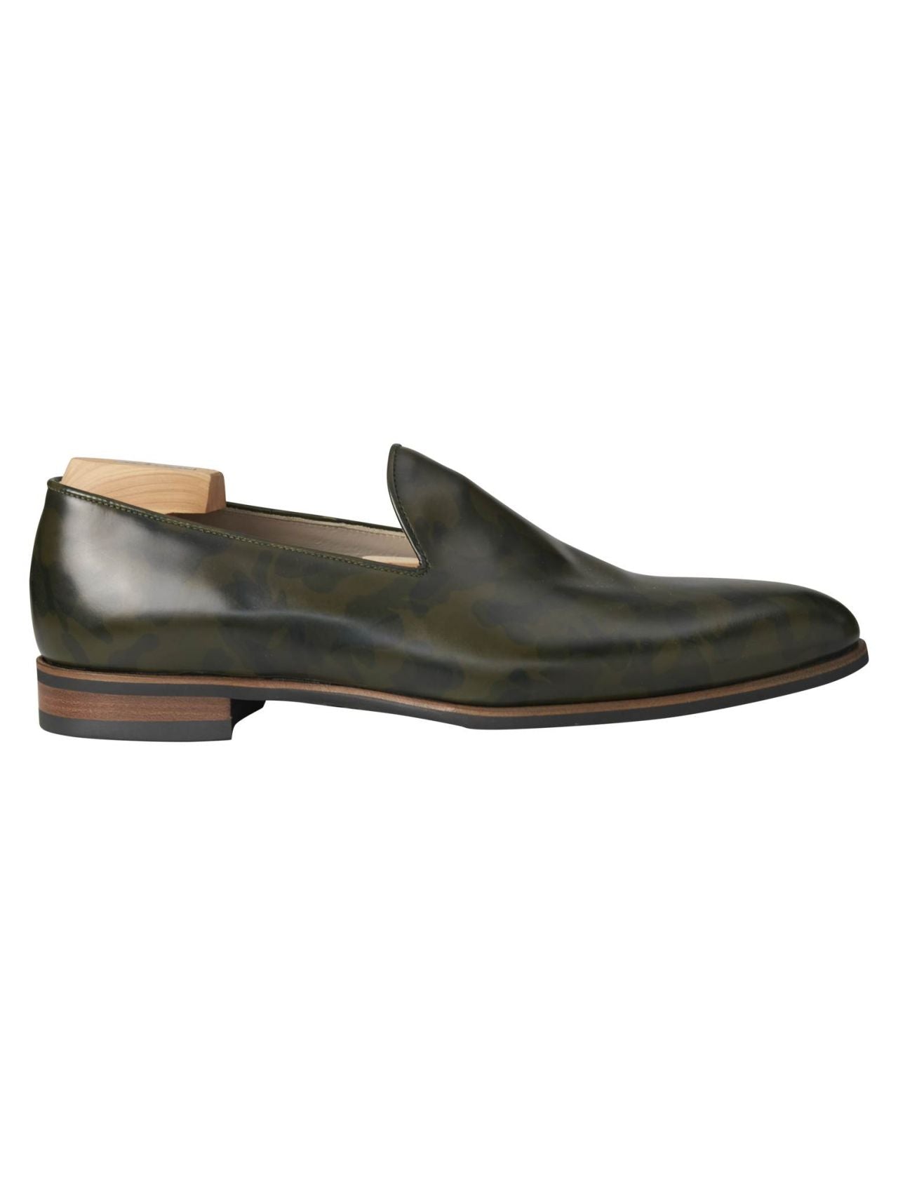 Kiton Green Leather Dress Shoes