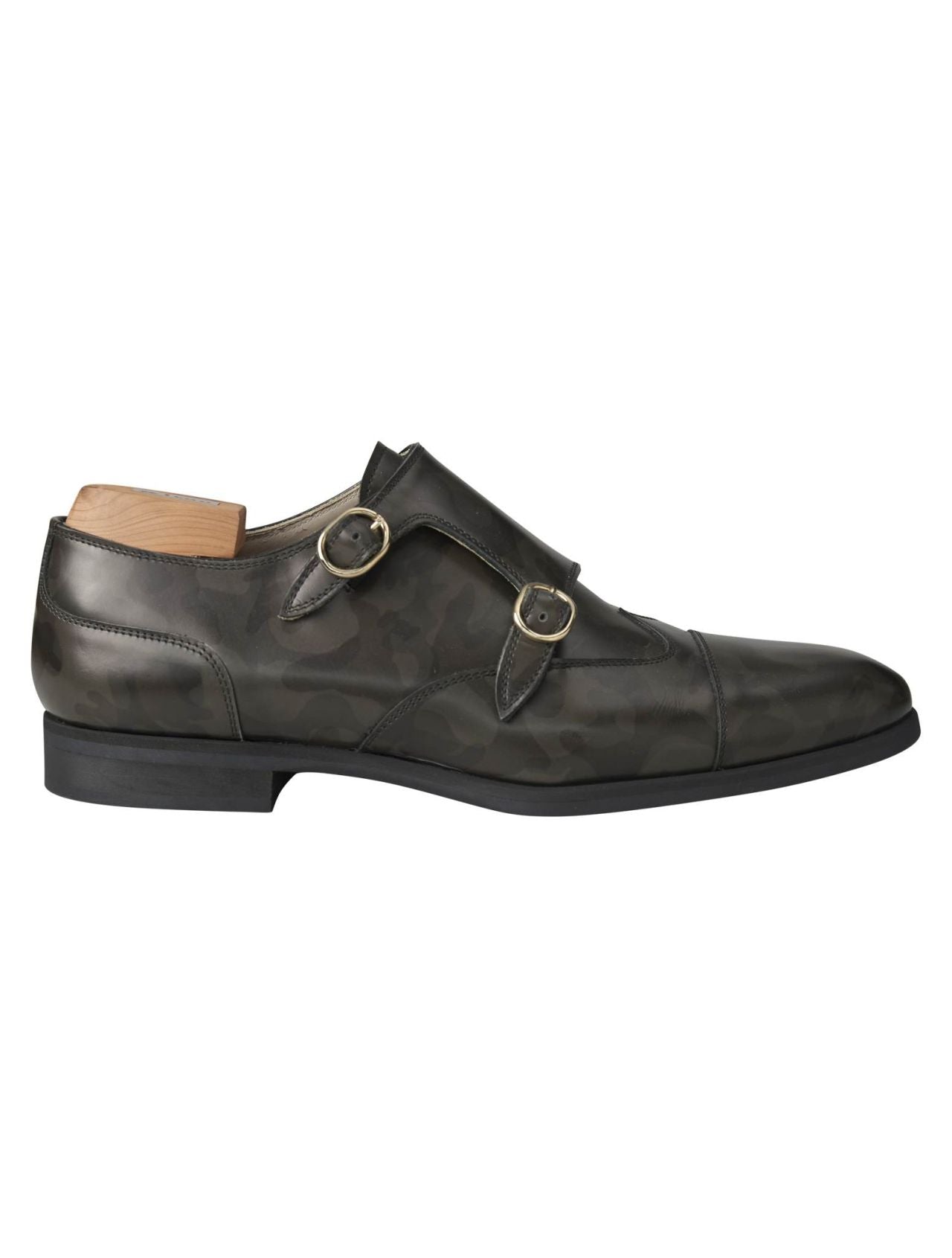 Kiton Green Leather Dress Shoes