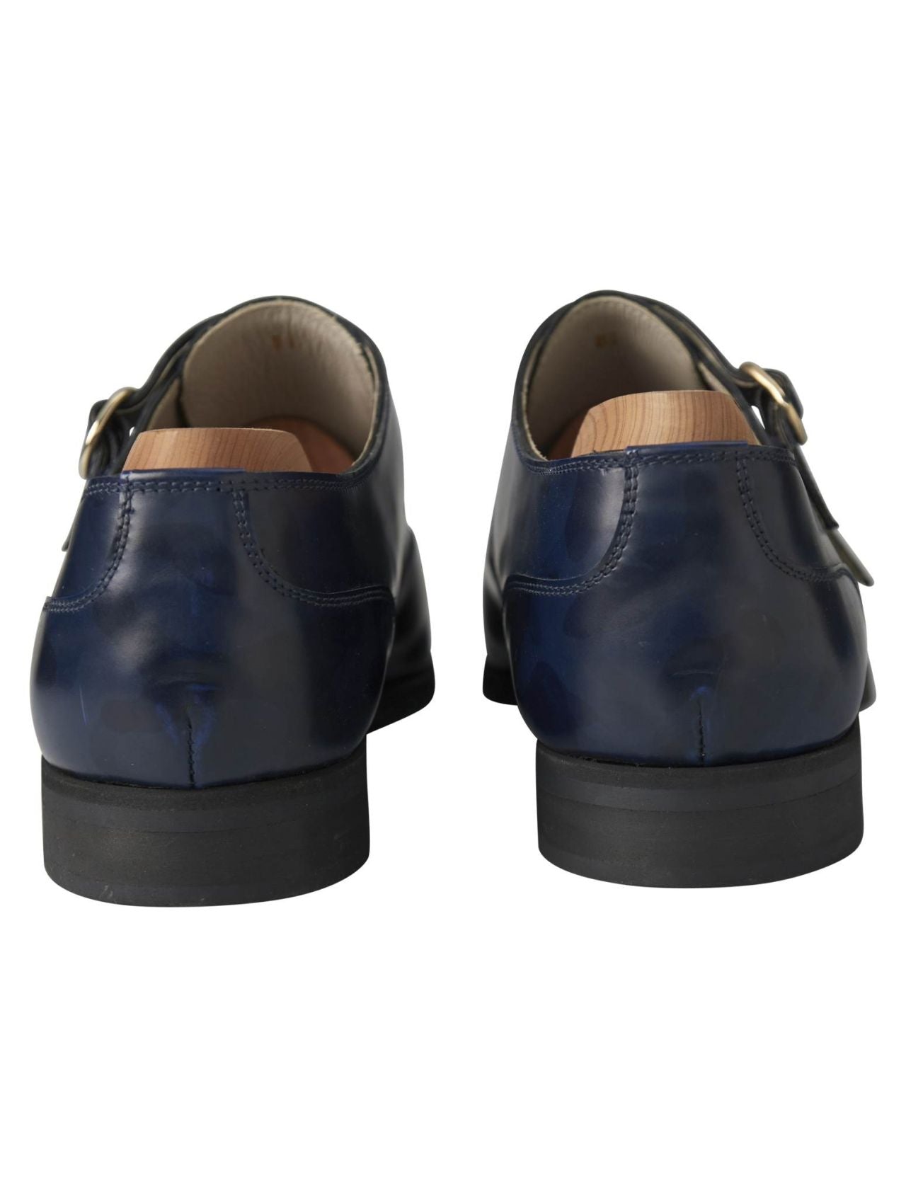 Kiton Blue Leather Dress Shoes