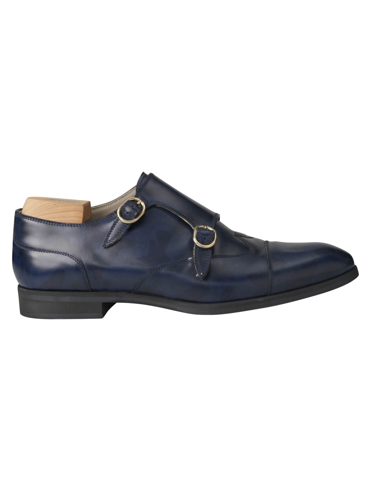 Kiton Blue Leather Dress Shoes