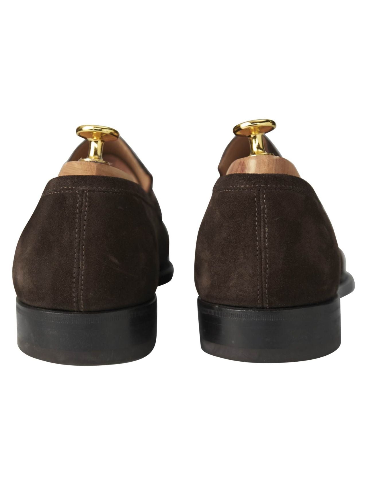 Kiton Brown Leather Suede Loafers