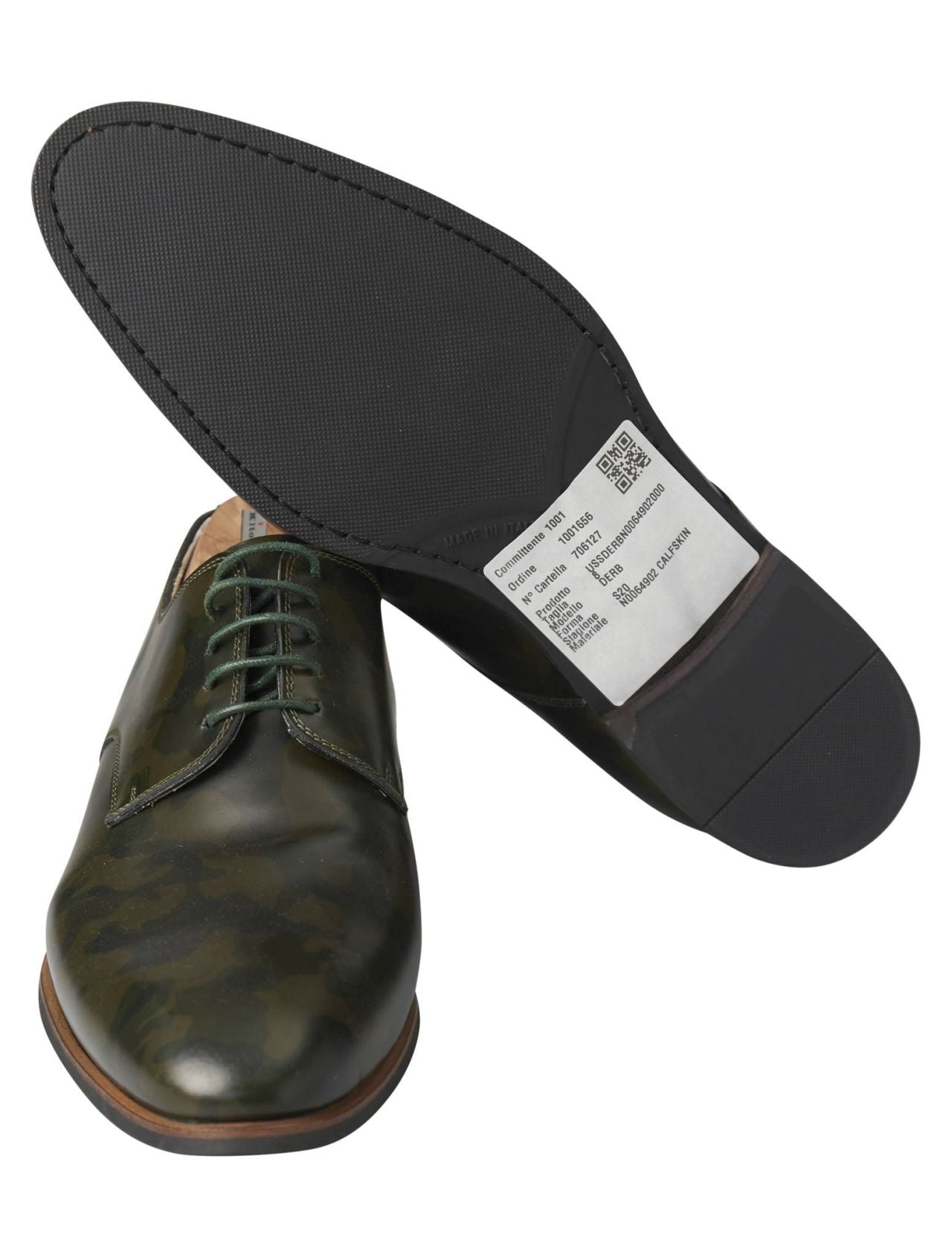 Kiton Green Leather Dress Shoes