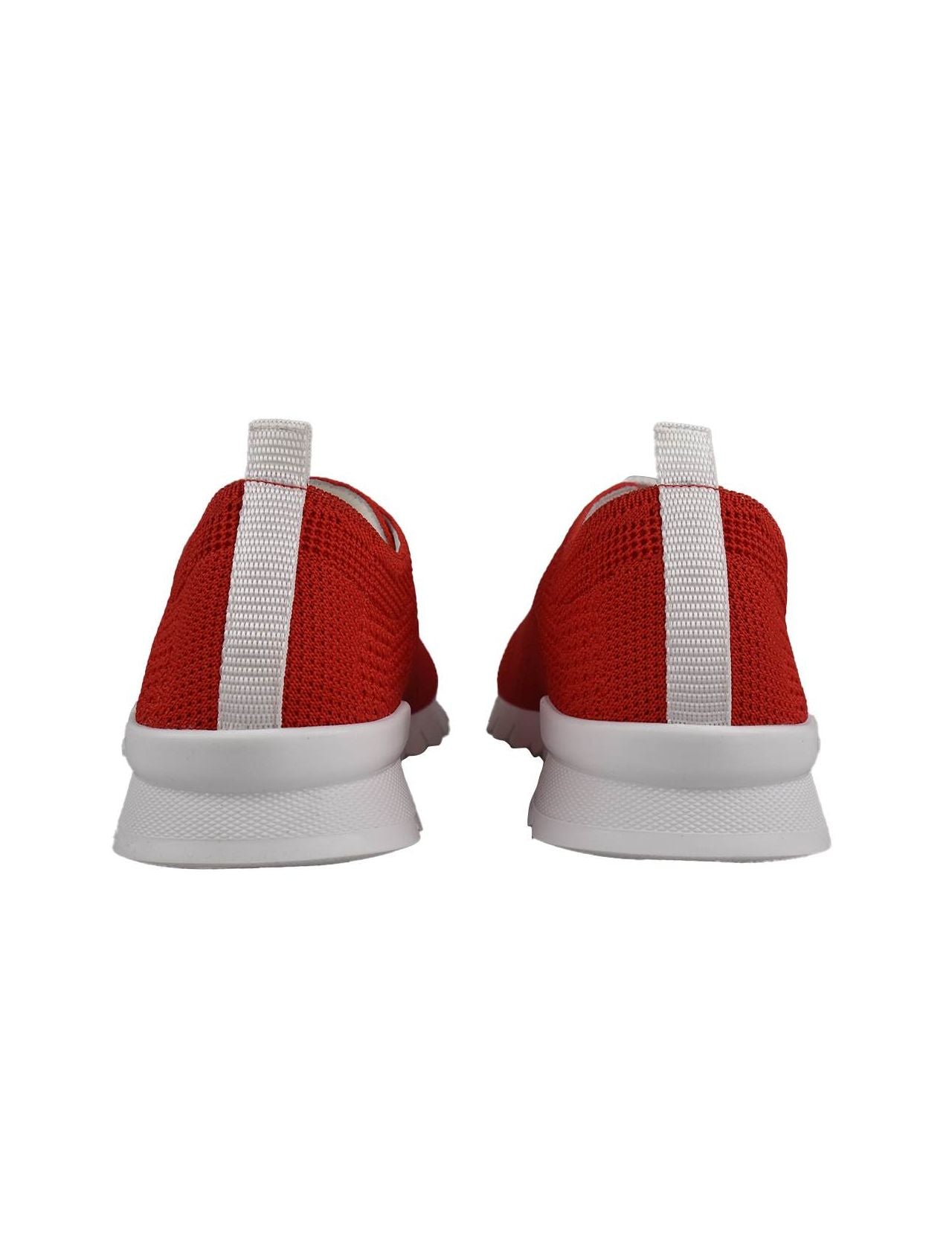 Kiton Red Cotton Ea Sneakers