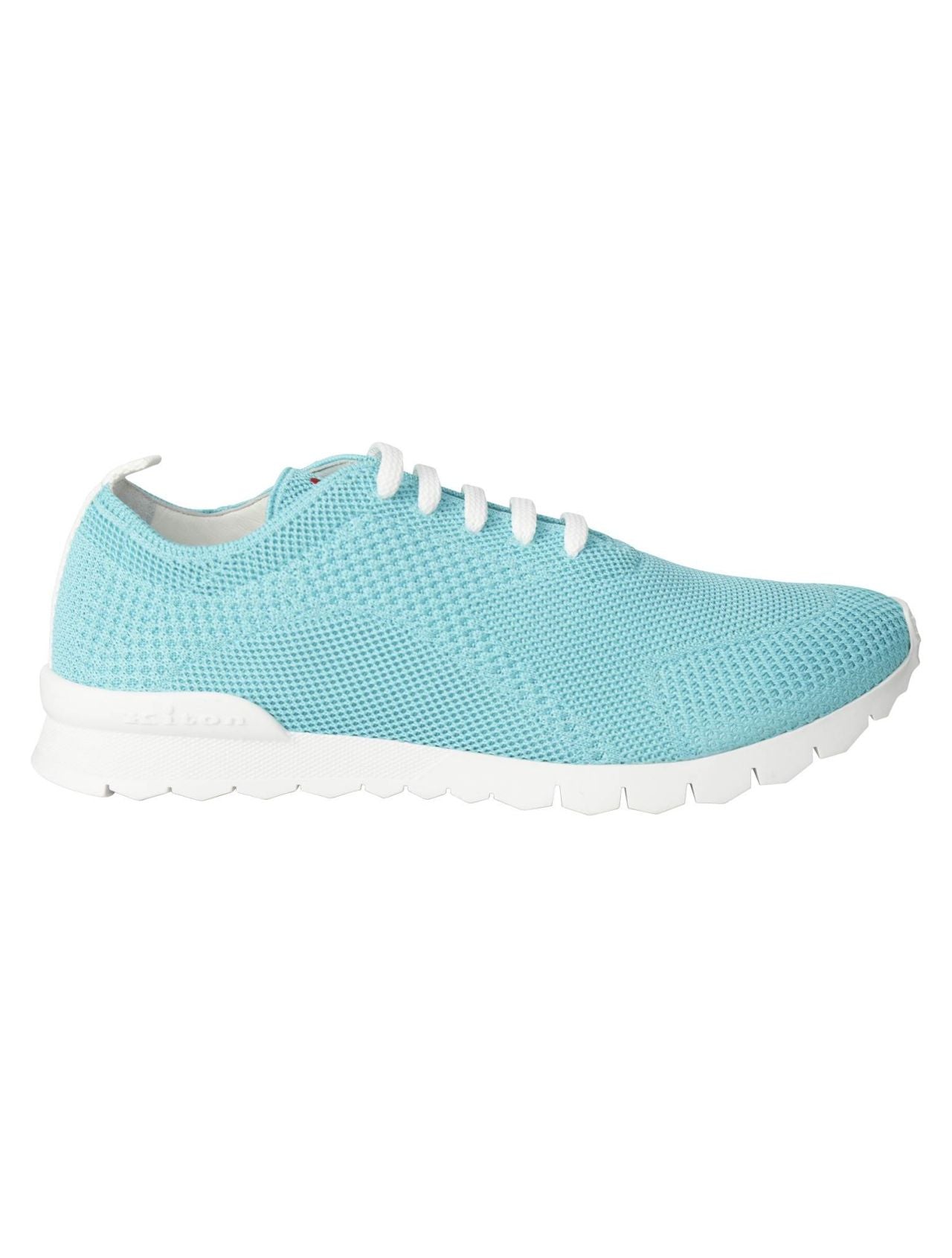 Kiton Light Blue Cotton Ea Sneaker Fits
