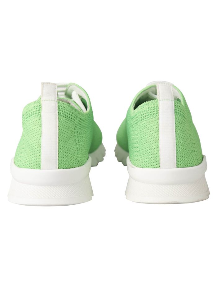 Kiton Green Cotton Ea Sneaker Fits