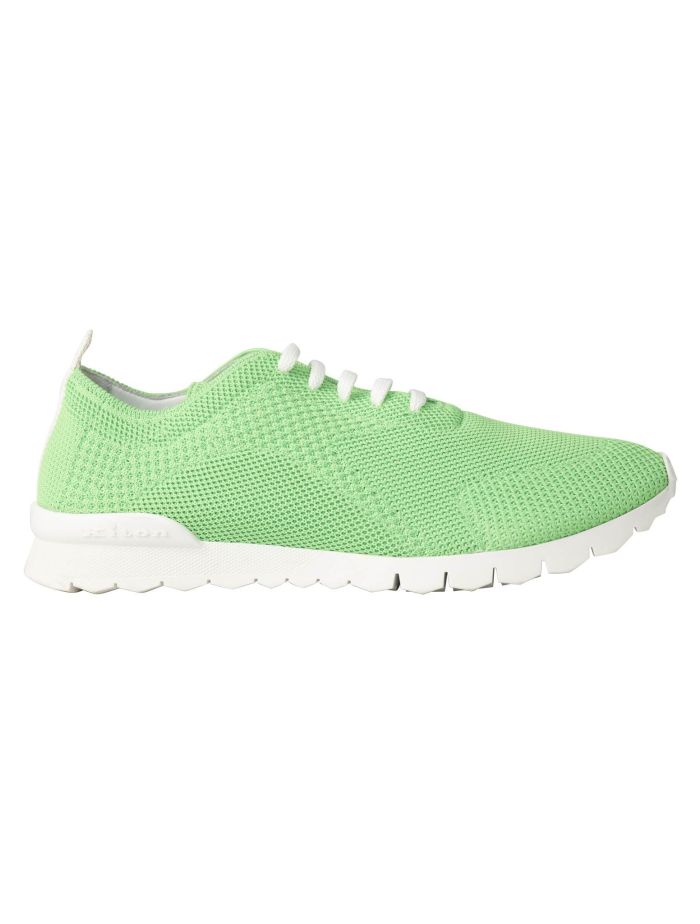 Kiton Green Cotton Ea Sneaker Fits