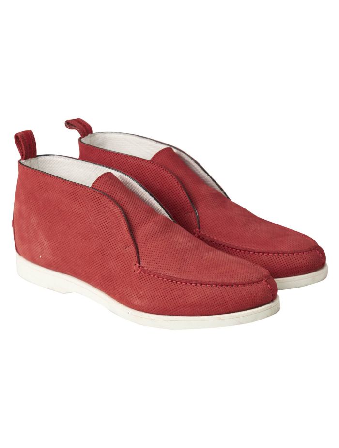 Kiton Red Leather Sneaker