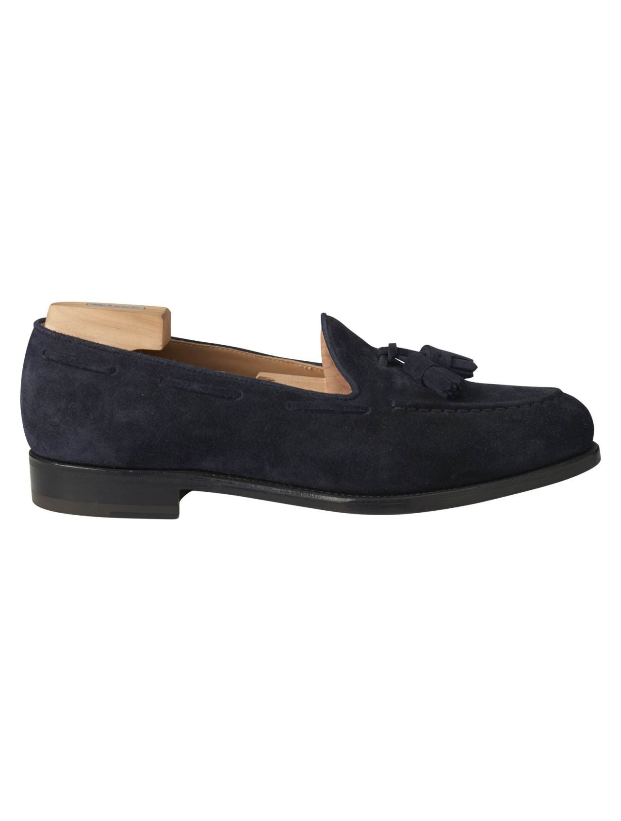 Kiton Blue Leather Suede Loafers