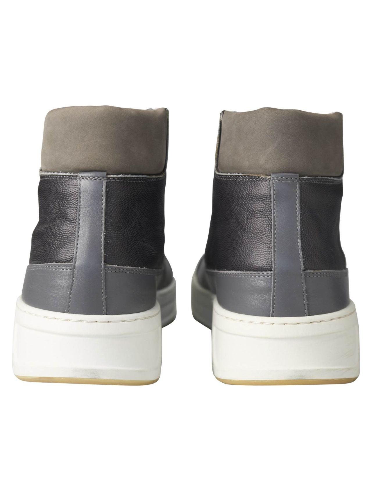 Kiton Gray Leather Boots Shoes