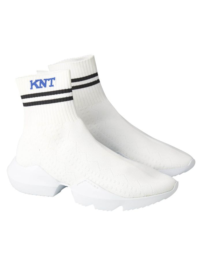 KNT Kiton Kiton KNT White Cotton Pl Sneaker