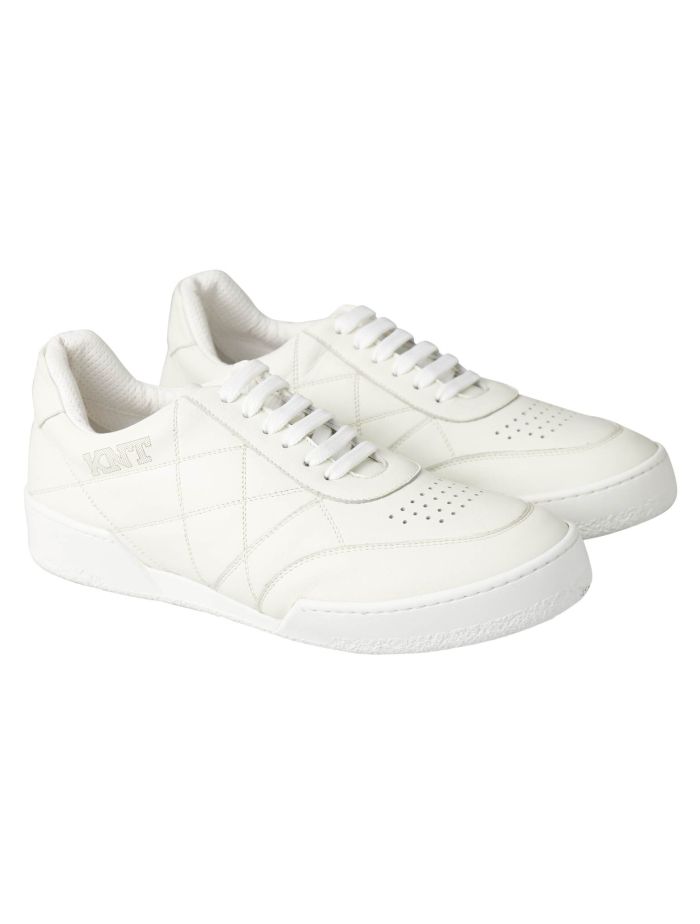 KNT Kiton Kiton KNT White Leather Sneaker