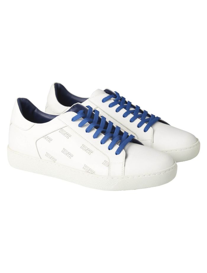 KNT Kiton White Leather Sneaker