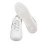 KNT Kiton White Gray Leather Sneakers