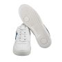 KNT Kiton White Blue Leather Sneakers
