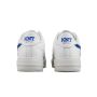 KNT Kiton White Blue Leather Sneakers