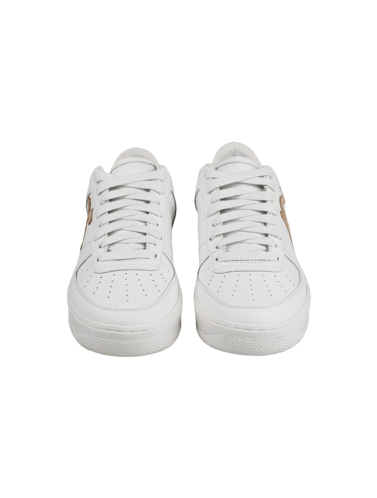 KNT Kiton White Pink Leather Sneakers
