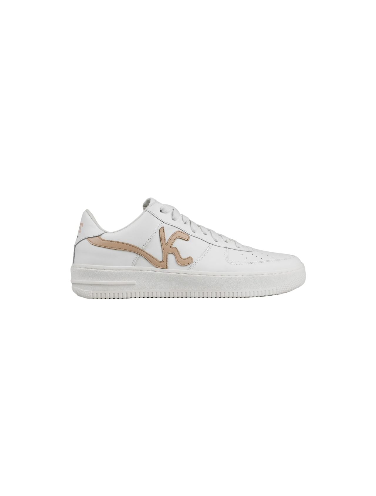 KNT Kiton White Pink Leather Sneakers