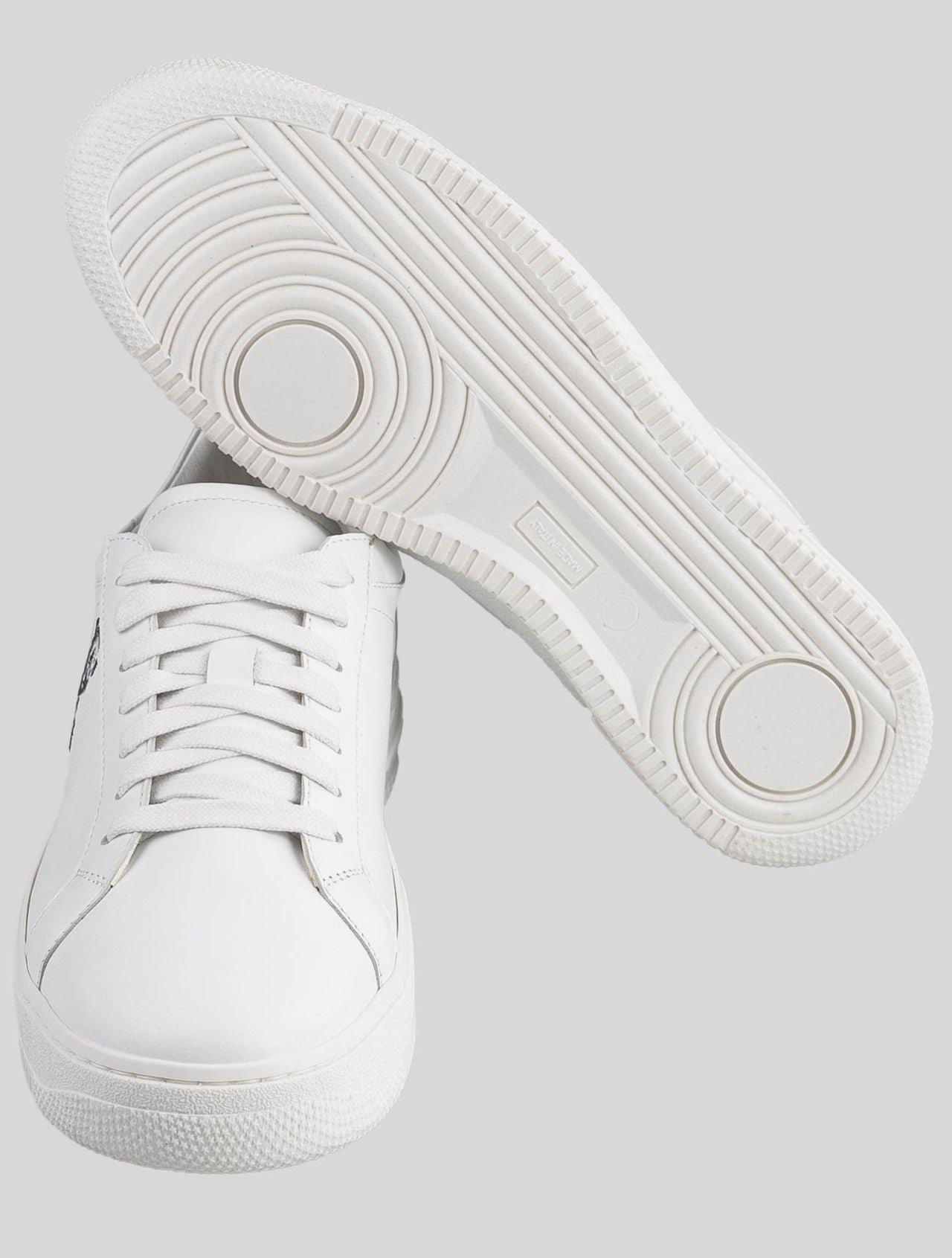 KNT Kiton White Leather Sneakers Special Edition