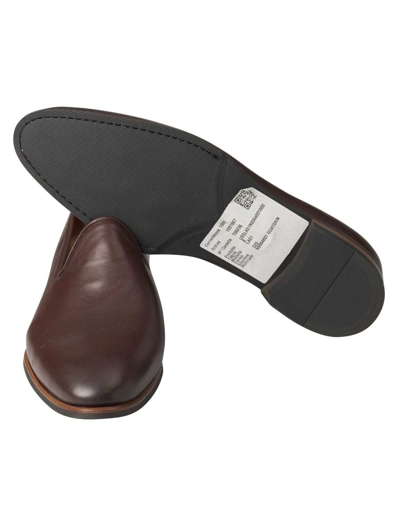 Kiton Brown Leather Loafers