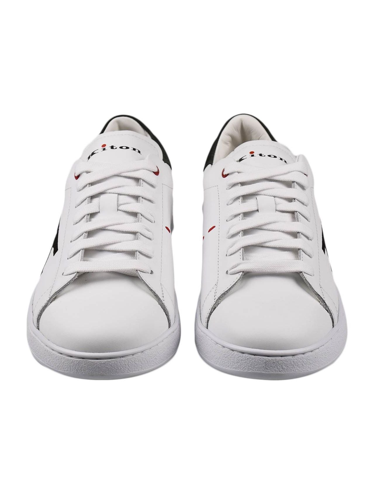 Kiton White Leather Sneakers