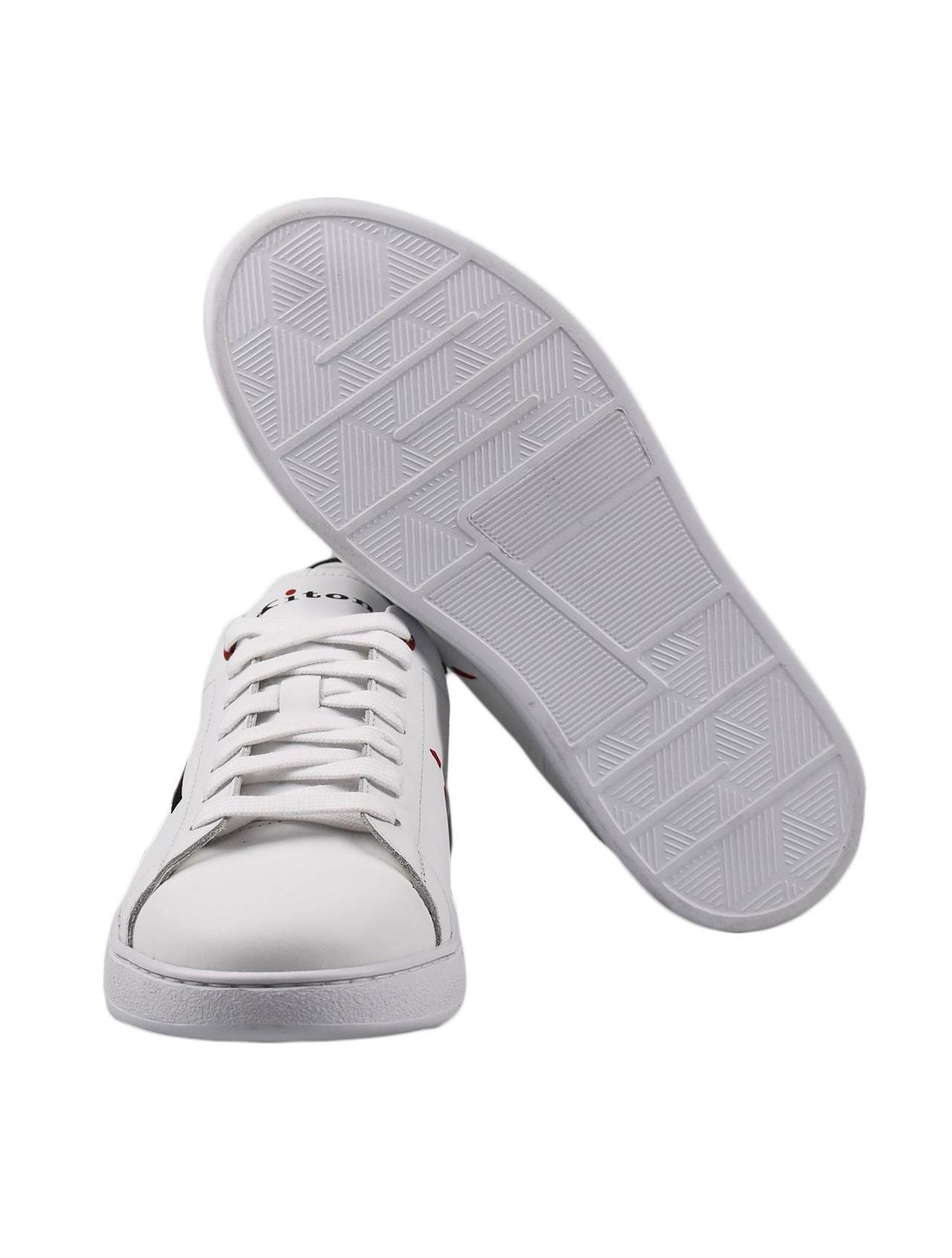 Kiton White Leather Sneakers