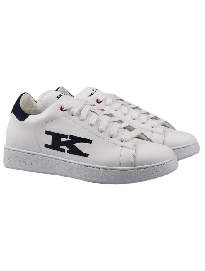 Kiton White Leather Sneakers