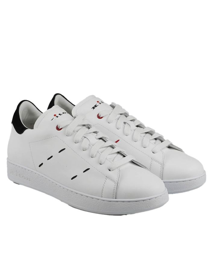 Kiton White Leather Sneakers