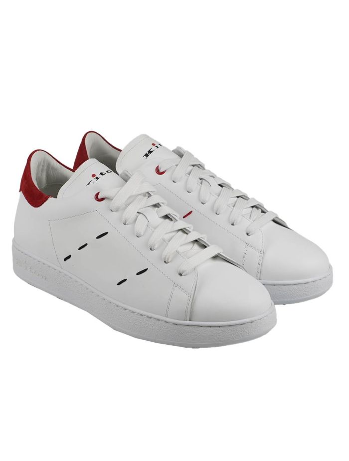 Kiton White Leather Sneakers