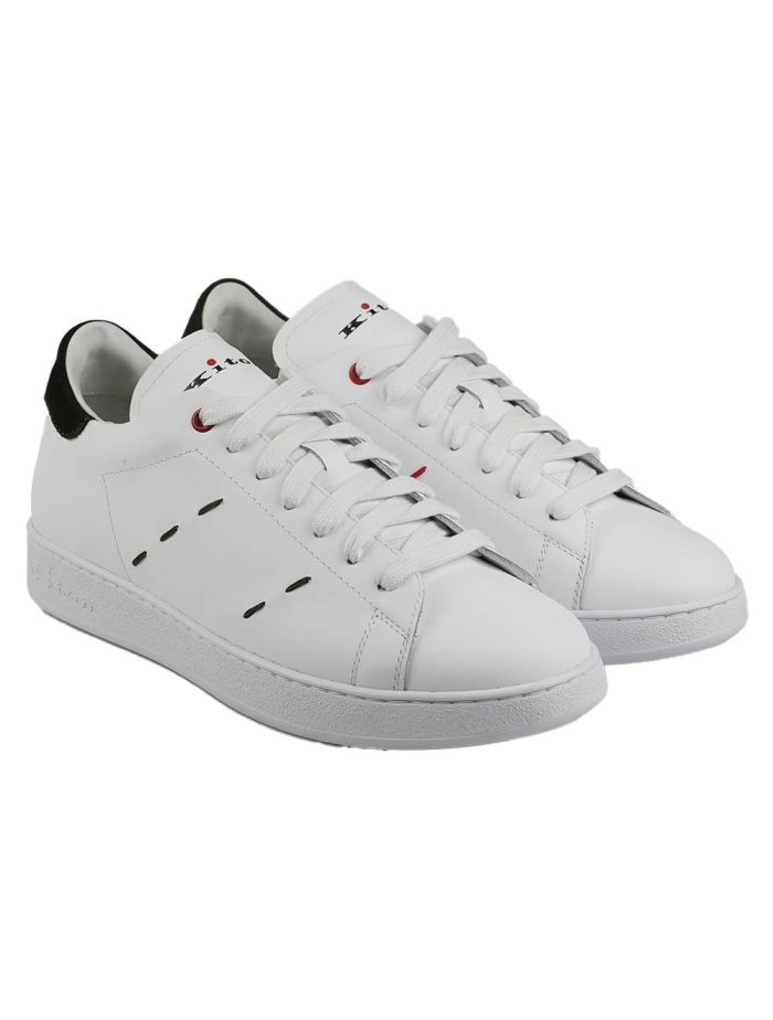 Kiton White Leather Sneakers