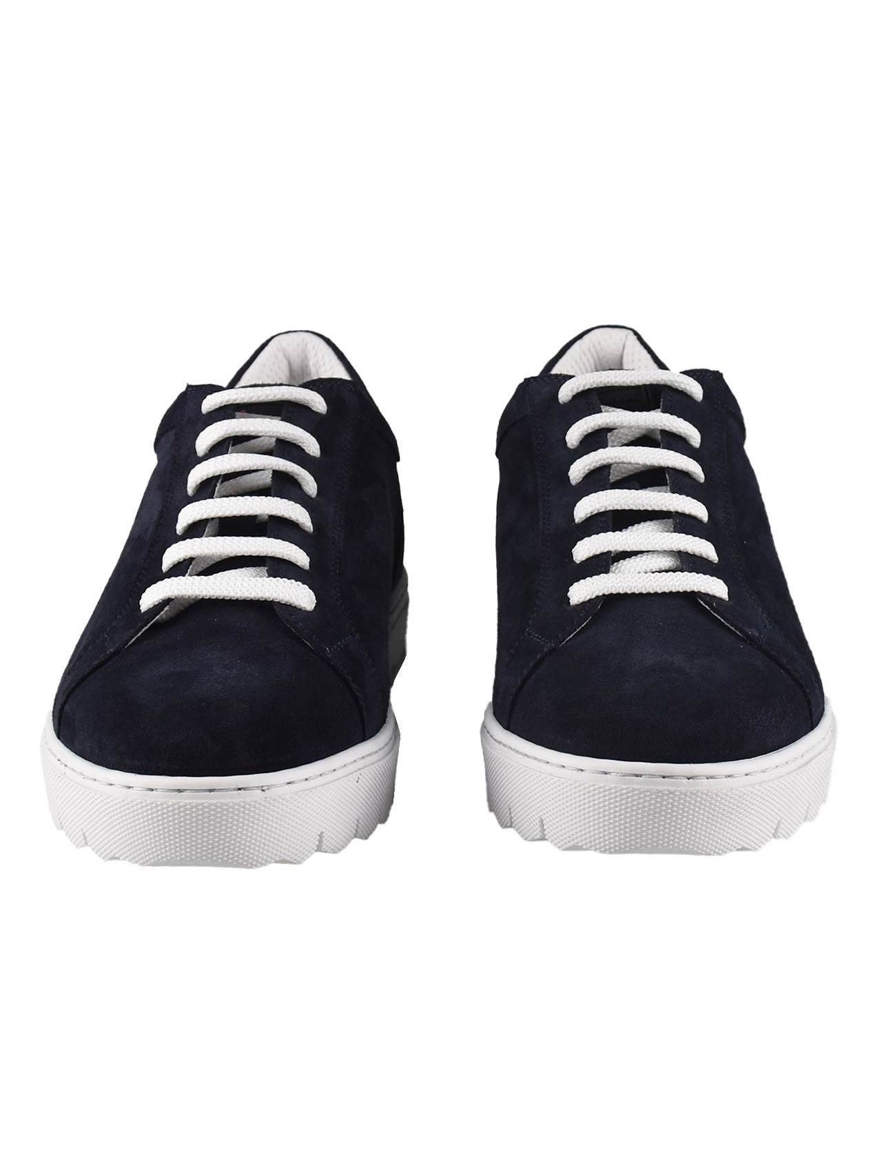 Kiton Blue Leather Calf Shoes