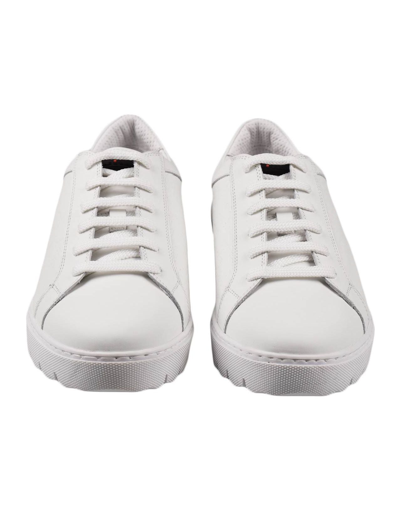 Kiton White Leather Sneakers