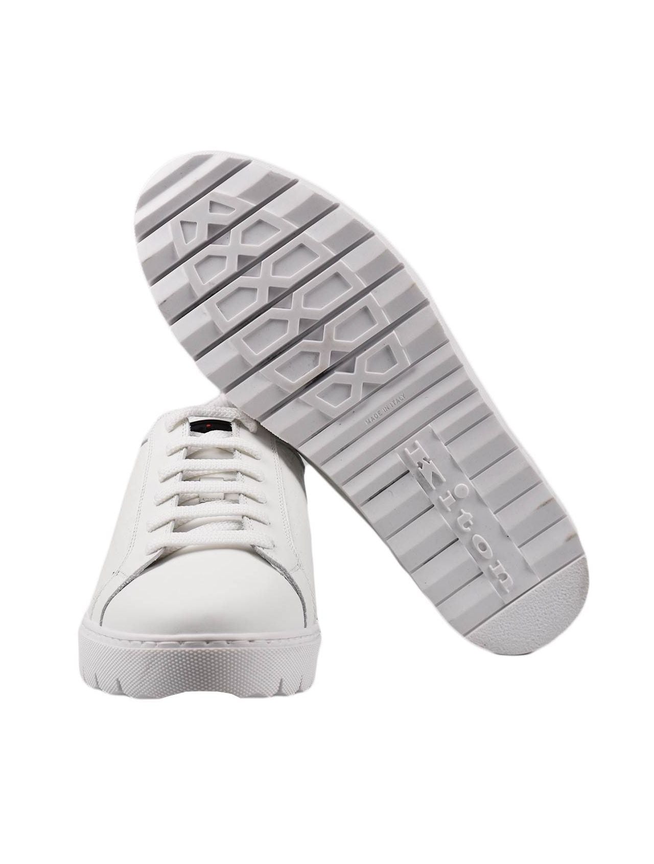 Kiton White Leather Sneakers