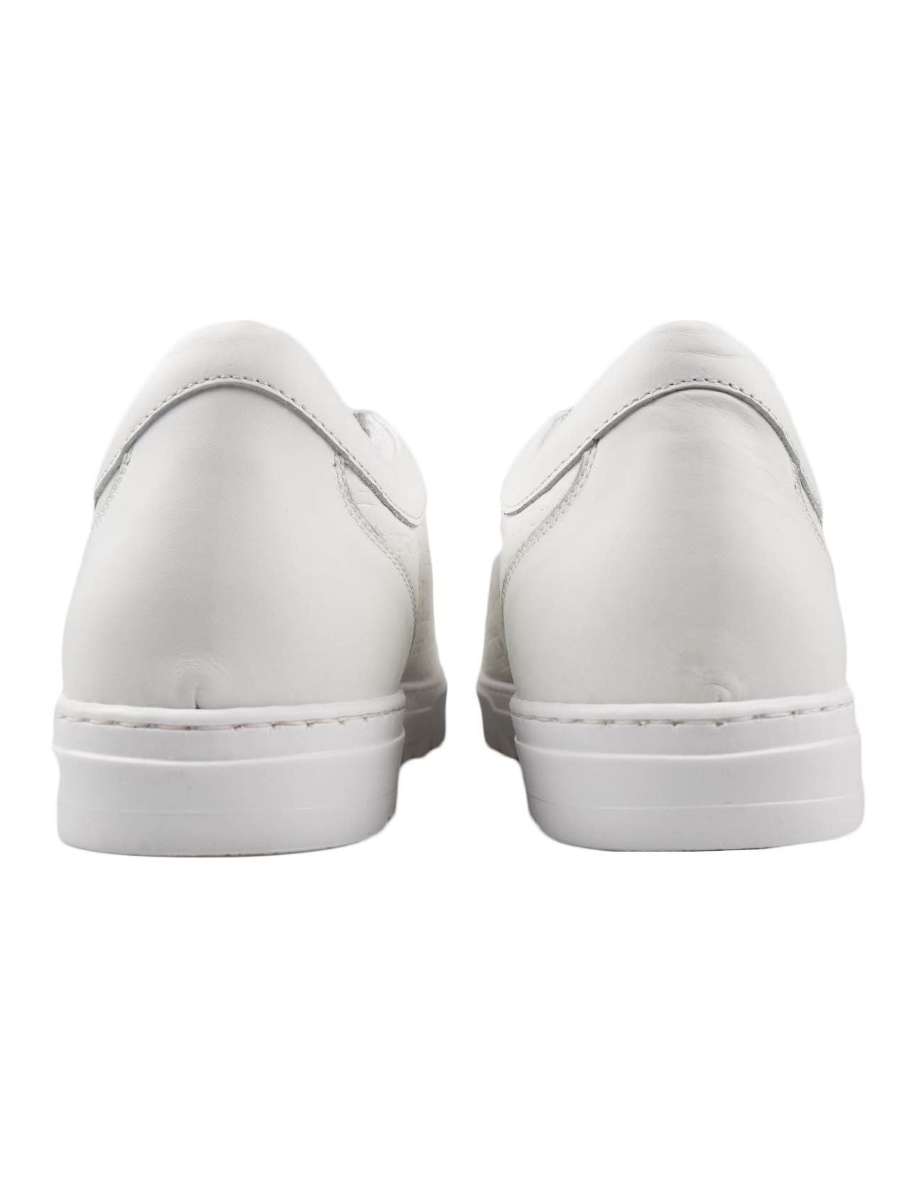 Kiton White Leather Sneakers