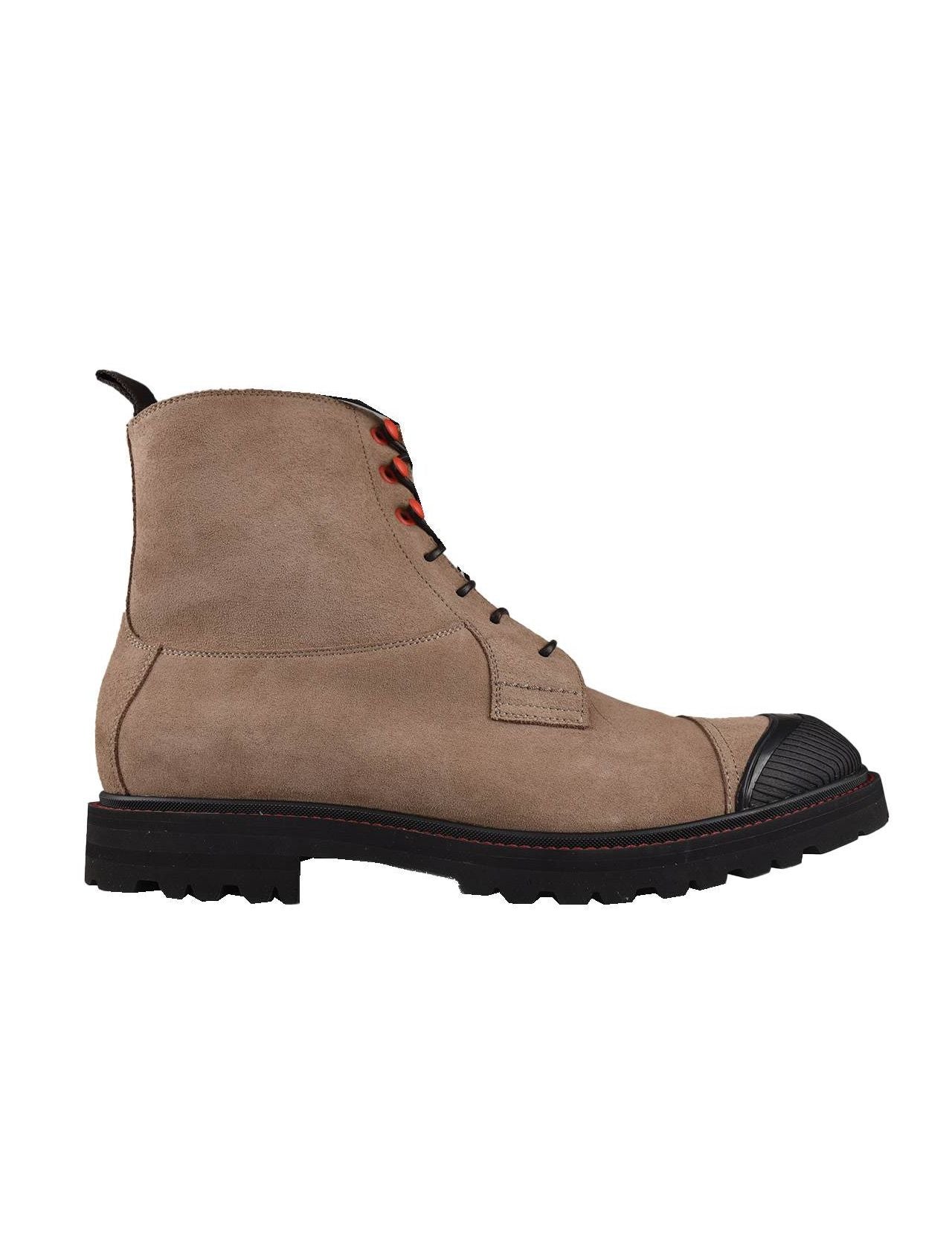 Kiton Beige Leather Calf Boots Shoes