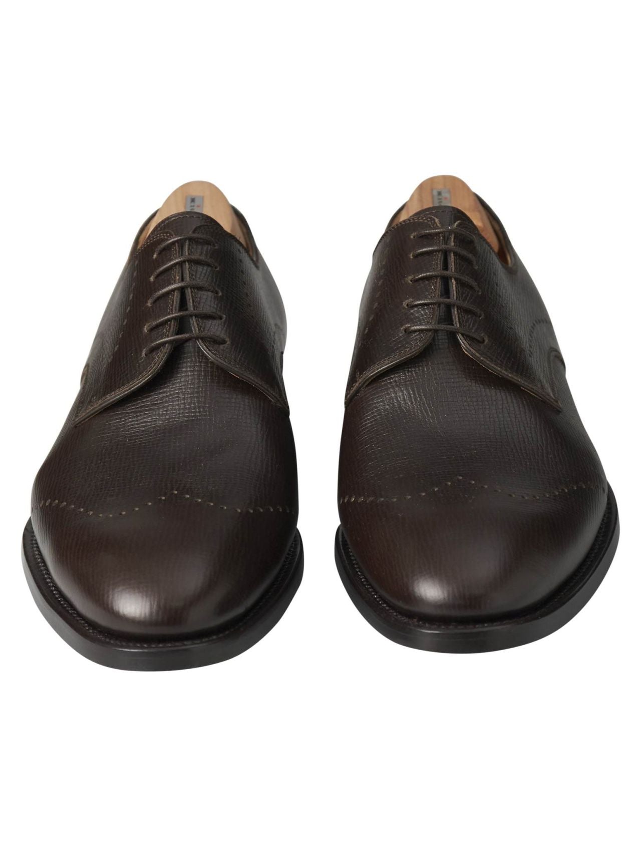 Kiton Brown Leather Dress Shoes