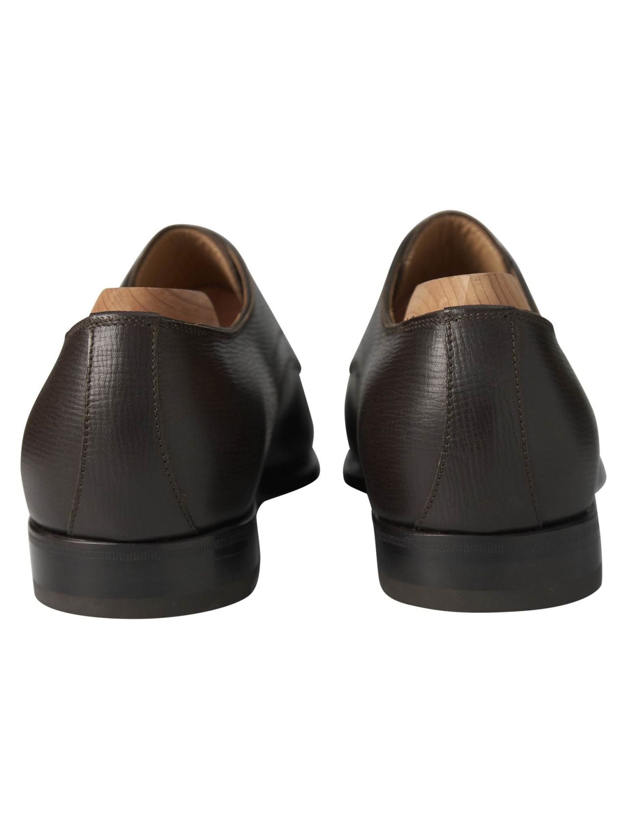 Kiton Brown Leather Dress Shoes